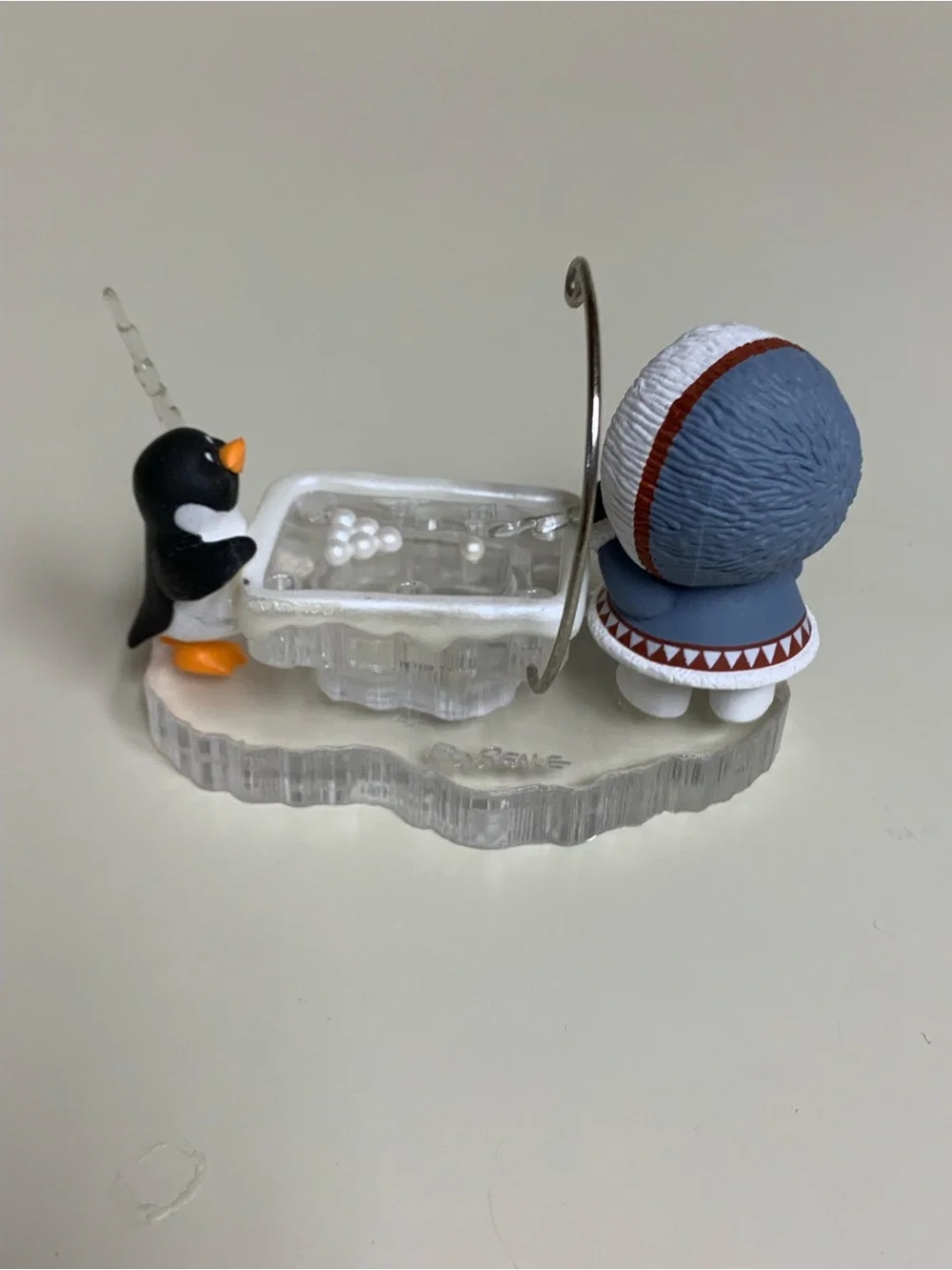 Hallmark 1996 Frosty Friends Eskimo & Penguin Polar Pool Ornament #17